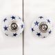 Navy Blue Star Cabinet Knob